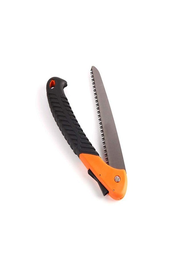 NIKTION Folding Pruning Gardening Hand Saw with Secure Lock for Cutting Tree Branch (Multicolor) - Image 1
